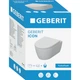 Підвісний унітаз GEBERIT ICON 503.045.00.1, білий/глянсовий, овальна - изображение 4