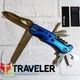 Ручной нож Traveler (10 в 1) Мультитул 11см MS002G Black/Blue - изображение 2
