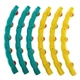 Обруч массажный хула хуп Hula Hoop SP-Sport 3964 диаметр 100см Green-Yellow - изображение 7