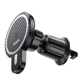 Автотримач для телефона з БЗП HOCO CA85 Ultra-fast magnetic wireless charging car holder Black (6931474745484) - изображение 5