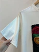 Женское платье-футболка миди Цветочный кот Modna KAZKA MKSH2668/1 - 50/52, Айворі - изображение 5