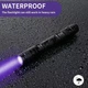 Міні Ультрафіолетовий ліхтарик S009-E 395 нм /вологозахищений / UV LED 395 нм / плюс 2 батареї ААА - зображення 2