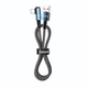 Кутовий Кабель для заряджання та передачі даних Essager 7A, 90° Degree Blue, 100W, USB Type-A to USB Type-C, 1 м - зображення 3