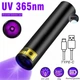 Ультрафиолетовый фонарик S570-A / 3W, 365 Hm, с чёрным фильтром Вуда, перезаряжаемый с аккумулятором / UV LED - изображение 1