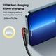 Кутовий Кабель для зарядки "NNBILI 90°" Black 120W / 6A/ USB Type-A to USB Type-C / 1.5 метра - зображення 3