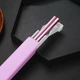 Китайские прямоугольные Палочки для еды "Pink" в комплекте с Кейсом многоразовые нержавейка - изображение 2