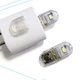 Универсальный Двусторонний светодиодный Мини фонарик Тёплый на 2 диода USB лампа брелок LED светильник ночник - изображение 8