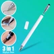 Универсальный Емкостный Стилус - Ручка 3 в 1 Белый Touch Pen для телефона планшета сенсорного экрана - изображение 1