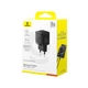 Мережевий зарядний пристрій Baseus Palm Fast Charger 1C 30W EU Cluster Black - зображення 2