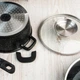 Набор посуды 10 предметов с гранитным антипригарным покрытием Top Kitchen черный (TK00020) - изображение 4