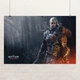 Постер Ведьмак Геральт с трофеями, Witcher, Geralt, декор в комнату геймера, A3 28×42 см (id0990) - изображение 1