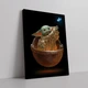 Интерьерная картина Малыш Йода и и бабочка, Грогу, Мандалорец, Baby Yoda, Mandalorian, Star Wars, 60×43 см (id3963) - изображение 2