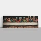 Интерьерная картина Тайная вечеря, Леонардо да Винчи, Leonardo da Vinci, The Last Supper, религиозный декор, 38×106 см (id5894) - изображение 1