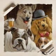 Постер Собаки играют в бильярд, Артур Сарнофф, Arthur Sarnoff, Dogs Playing Pool, A3 28×42 см (id4196) - изображение 4