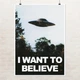 Постер Секретные материалы, X-Files, I want to believe, НЛО, UFO, сериал, интерьерный постер, A3 42×30 см (id1578) - изображение 1