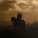 Інтер'єрна картина Відьмак Геральт, Witcher, кінь Плітка, захід сонця та мерці, жахи, 24×42 см (id4020) - зображення 3