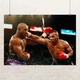 Постер Майк Тайсон и Эвандер Холифилд, Mike Tyson, бой, ринг, бокс, A3 29×42 см (id4734) - изображение 1