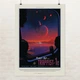 Постер Екзопланета у сузір'ї Водолія, Trappist-1e, астрономія, космос, A3 42×30 см (id0199) - зображення 1