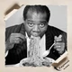 Постер Луи Армстронг ест спагетти, Louis Armstrong, jazz, джаз, постер музыканта, A3 30×30 см (id1740) - изображение 4