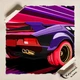 Постер Ретровейв авто, retrowave, synthwave, поп-арт, кіберпанк, інтер'єрний плакат, A1 60×96 см (id1368) - зображення 4