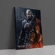 Интерьерная картина Ведьмак Геральт с трофеями, Witcher, Geralt, декор в комнату геймера, 42×30 см (id3758) - изображение 2