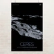 Постер Церера, карликовая планета, Ceres, NASA, НАСА, космос, астрономия, A3 42×27 см (id7090) - изображение 1