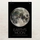 Постер Луна, спутник Земли, Moon, NASA, НАСА, космос, астрономия, A3 42×27 см (id7124) - изображение 1
