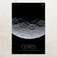 Постер Церера, карликовая планета, Ceres, NASA, НАСА, космос, астрономия, A3 42×27 см (id7091) - изображение 1