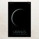 Постер Уран, Uranus, NASA, НАСА, космос, астрономия, A3 42×27 см (id7148) - изображение 1