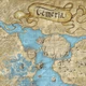 Интерьерная картина Ведьмак, карта королевства Темерия, Witcher, Temeria, RPG, 42×30 см (id7238) - изображение 4