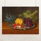 Постер Отто Дидрик Оттесен, Фрукты на тарілці, Still Life, репродукція картини, A3 30×40 см (id7038) - зображення 1