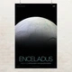 Постер Энцелад, спутник Сатурна, Enceladus, NASA, НАСА, космос, астрономия, A3 42×27 см (id7103) - изображение 1