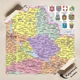Постер Административно-территориальное устройство Украины (2017), география, A0+ 106×153 см (id5793) - изображение 4
