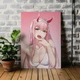 Інтер'єрна картина Коханий у Франксі, Код 002, Нуль Два, Darling in the Franxx, Zero Two, аніме, 42×30 см (id1221) - зображення 1
