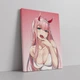 Інтер'єрна картина Коханий у Франксі, Код 002, Нуль Два, Darling in the Franxx, Zero Two, аніме, 42×30 см (id1221) - зображення 2