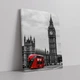 Интерьерная картина Англия, Лондон, Биг Бэн и красный автобус, London, England, интерьерный декор, 85×60 см (id2428) - изображение 2