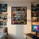 Постер ГТА 5, Значна автокрадіжка 5, Grand Thief Auto, GTA 5, плакат для геймера, A1 70×60 см (id1677) - зображення 2