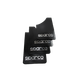 Бризковики SPARCO 360 х 220 мм, універсальні, чорні, к-кт 4шт, м'який капрон (28661) - зображення 2