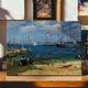 Інтер'єрна картина Альберт Бірштадт, Харбор Нассау, Albert Bierstadt, репродукція картини, 28×42 см (id7008) - зображення 3