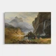 Інтер'єрна картина Альберт Бірштадт, Індіанська риболовля, Albert Bierstadt, репродукція картини, 28×42 см (id7004) - зображення 1