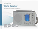Портативне радіо Nedis AM / FM / SW Сіре (RDWR1000GY) - зображення 2