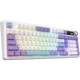 Клавіатура бездротова Ajazz AK980 V2, Purple/White/Blue - зображення 5