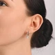 Сережки женские с золотыми вставками и камнями (серебро 925 проба, золото 375 проба) - изображение 5