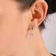 Сережки женские с золотыми вставками и камнями (серебро 925 проба, золото 375 проба) - изображение 11
