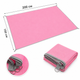 Пляжная подстилка коврик покрывало анти-песок Beach Mat 200 x 150 см Розовая - изображение 2
