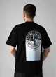 Чоловіча літня футболка Stone Island з принтом XL чорна (MSI10002) - зображення 2