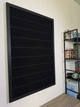 Стенд/панель/дошка для шевронів і патчів, XL (60x90см), чорна рамка, чорні смужки - зображення 5
