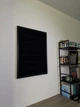Стенд/панель/дошка для шевронів і патчів, L (50x70см), чорна рамка, чорні смужки - зображення 3