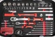 Ящик инструментов Holzmann WZK167PRO 167 инструментов размер 490х370х200 мм ударостойкий пластиковый кейс (WZK167PRO) - изображение 2