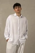 Льняная рубашка мужская v.1 White 8XL - изображение 1